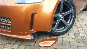 Bumper damage repair before